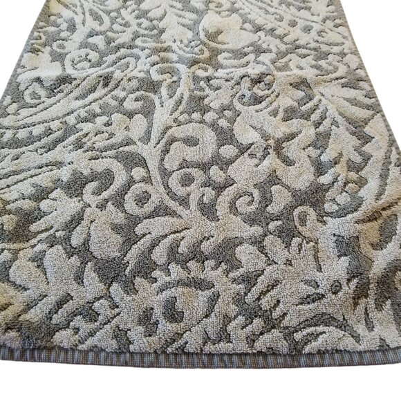 Vintage World Market Hand Towel 17" x 25" Sculpted 70s Avocado Green MCM - Picture 6 of 15